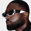 VERSACE 2024 New Classic Top Sunglasses, Rectangular Color-Block Street-Chic Unisex Eyewear