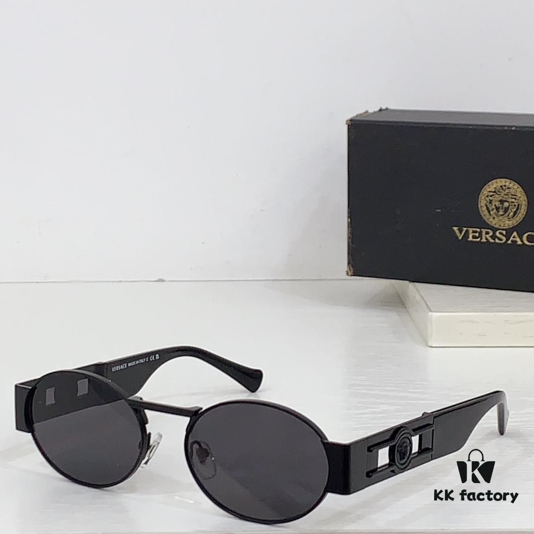 6931f96d3a89a121ed54a902 150 Frosted High-Quality Versace VE2264 Details Ins Popular Sunglasses