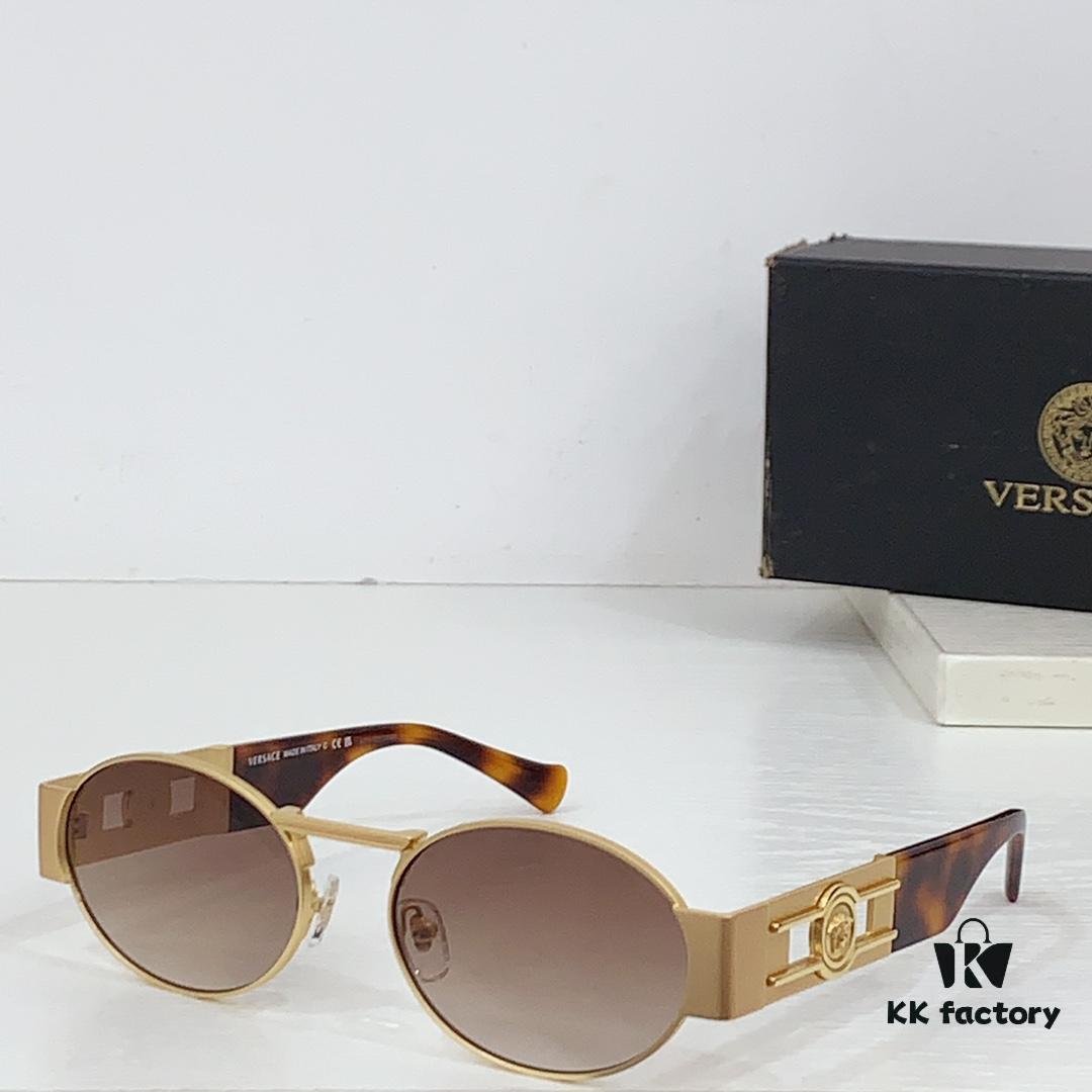 6931f96e3a89a121ed54a904 150 Frosted High-Quality Versace VE2264 Details Ins Popular Sunglasses
