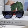 6931f96f3a89a121ed54a91a Versace Unisex Retro Stylish Narrow Frame Black Sunglasses with White Frame