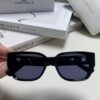 6931f96f3a89a121ed54a91c Versace Unisex Retro Stylish Narrow Frame Black Sunglasses with White Frame