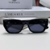 6931f9703a89a121ed54a91e Versace Unisex Retro Stylish Narrow Frame Black Sunglasses with White Frame