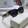 6931f9703a89a121ed54a91f Versace Unisex Retro Stylish Narrow Frame Black Sunglasses with White Frame