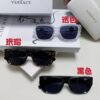 6931f9703a89a121ed54a921 Versace Unisex Retro Stylish Narrow Frame Black Sunglasses with White Frame