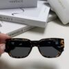 6931f9703a89a121ed54a925 Versace Unisex Retro Stylish Narrow Frame Black Sunglasses with White Frame High-End Fashion