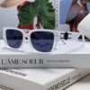 6931f9713a89a121ed54a92c Versace Unisex Retro Stylish Narrow Frame Black Sunglasses with White Frame High-End Sun Glasses