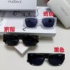 6931f9713a89a121ed54a935 Versace Unisex Retro Stylish Narrow Frame Black Sunglasses with White Frame High-End Sun Glasses