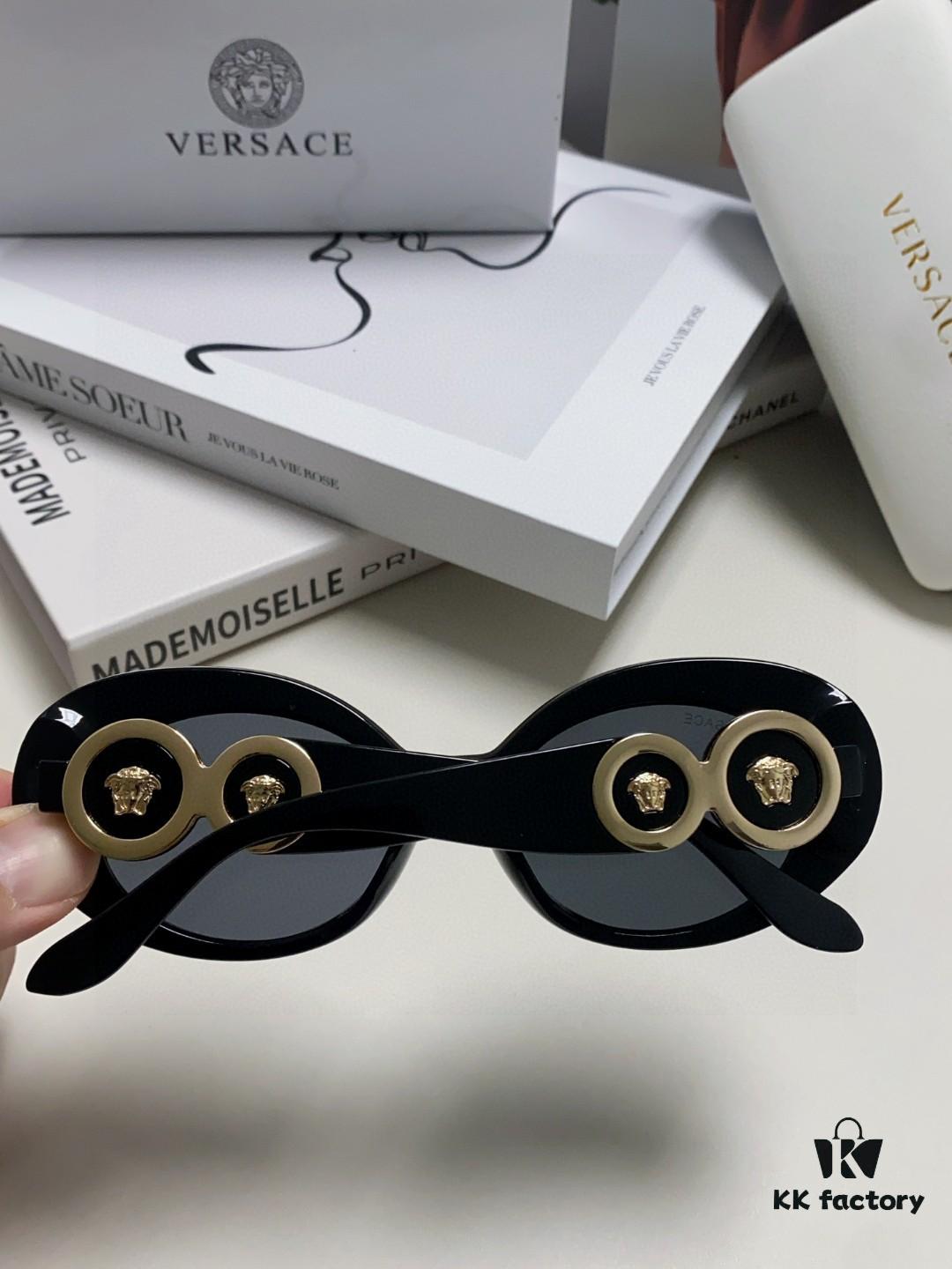 6931f9723a89a121ed54a945 VERSACE Versace 2024 Latest Model C Unisex European and American Style High-End Round Frame Retro Casual Sunglasses, Celebrity-Inspired Carved Sun Protection Shades
