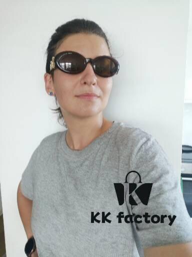 VERSACE Versace 2024 Latest Model C Style European and American High-End Unisex Round Frame Retro Casual Sunglasses, Celebrity-Inspired Carved Sun Protection Glasses