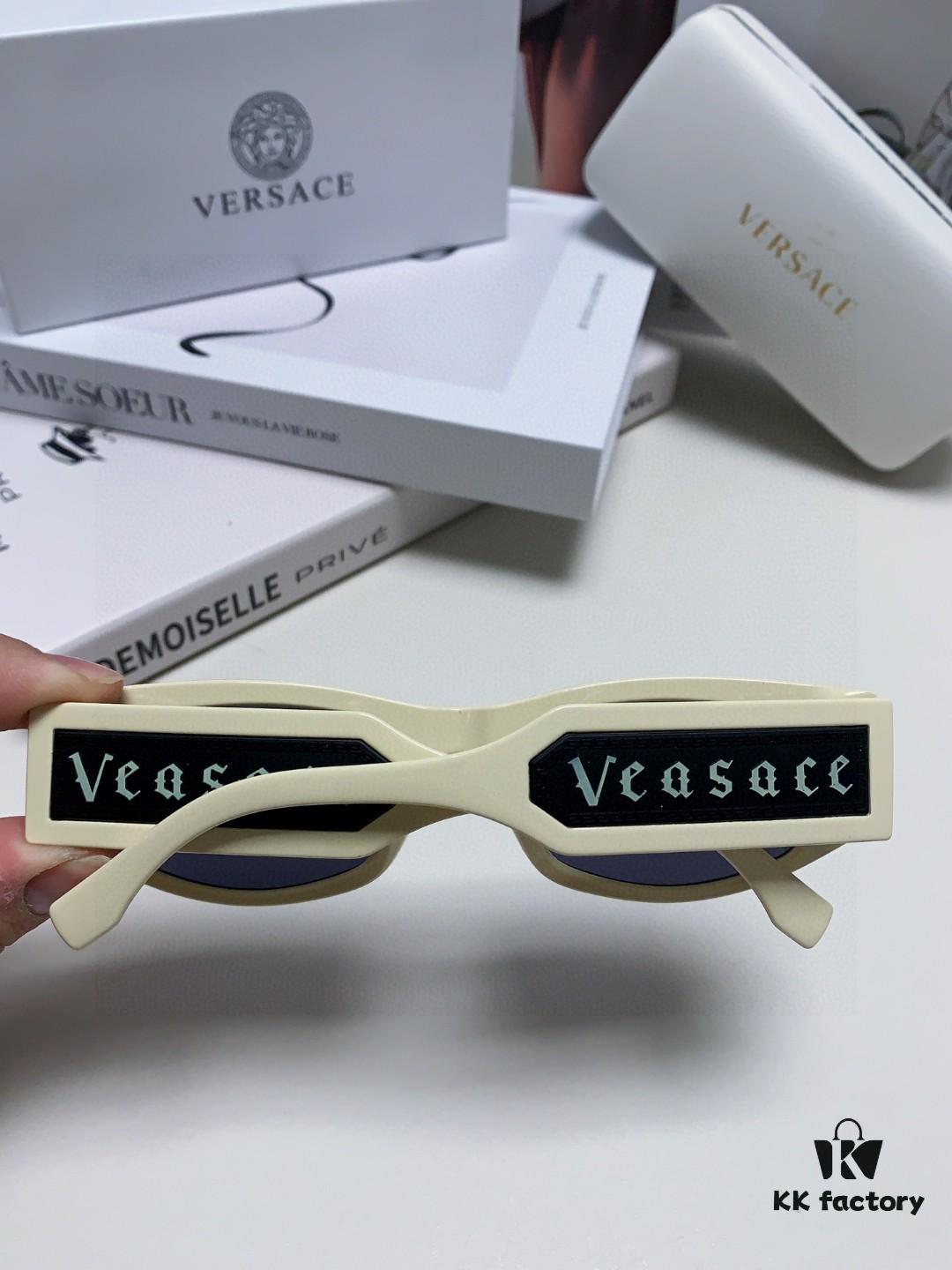 6931f9753a89a121ed54a96f Versace 2014 New Arrival Small Frame Sunglasses for Women, Stylish Letter Design Unisex Square Sunglasses, Retro-Style Men's and Women's Eyewear