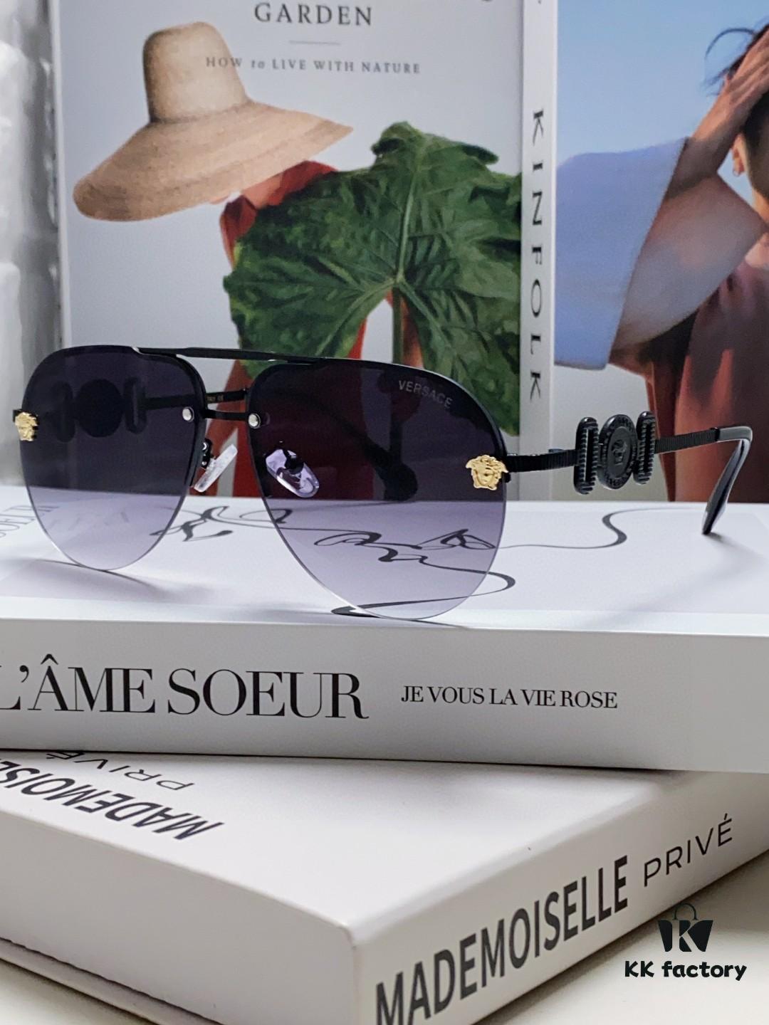 6931f9773a89a121ed54a97f VERSACE Versace Fashion Sunglasses in European and American Style, Unisex Polarized Sunglasses, Men's Sun Protection Glasses, Stylish Eyewear to Complement Facial Features