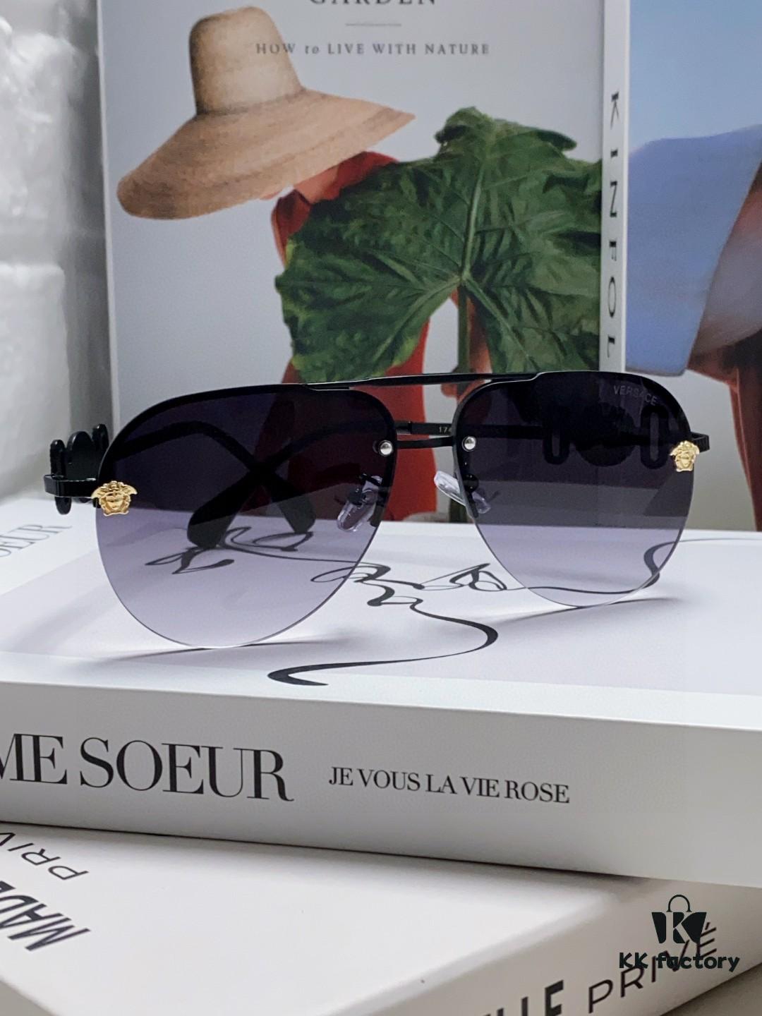 6931f9773a89a121ed54a980 VERSACE Versace Fashion Sunglasses in European and American Style, Unisex Polarized Sunglasses, Men's Sun Protection Glasses, Stylish Eyewear to Complement Facial Features