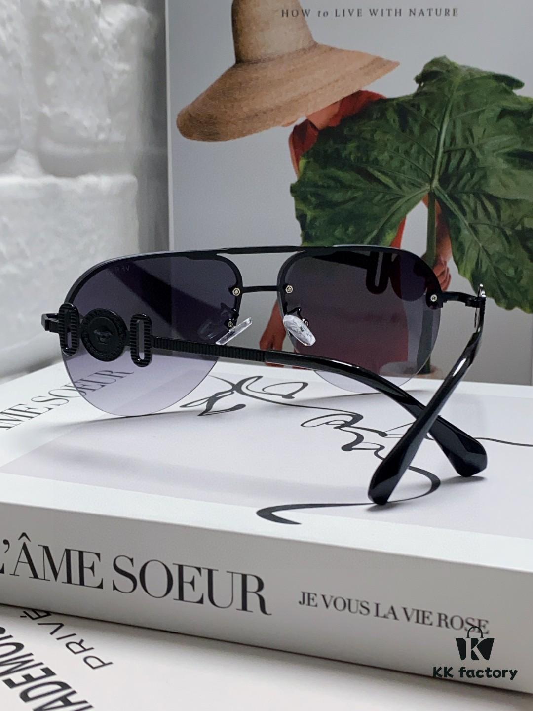 6931f9773a89a121ed54a981 VERSACE Versace Fashion Sunglasses in European and American Style, Unisex Polarized Sunglasses, Men's Sun Protection Glasses, Stylish Eyewear to Complement Facial Features