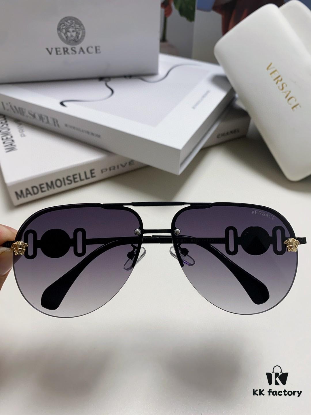 6931f9773a89a121ed54a982 VERSACE Versace Fashion Sunglasses in European and American Style, Unisex Polarized Sunglasses, Men's Sun Protection Glasses, Stylish Eyewear to Complement Facial Features