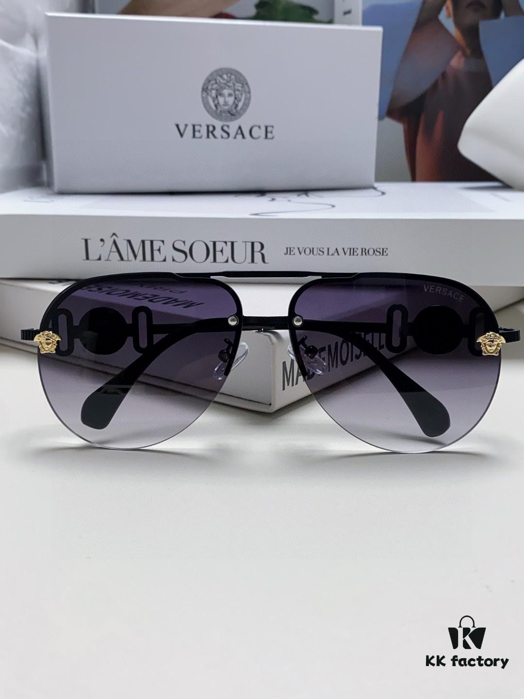 6931f9773a89a121ed54a985 VERSACE Versace Fashion Sunglasses in European and American Style, Unisex Polarized Sunglasses, Men's Sun Protection Glasses, Stylish Eyewear to Complement Facial Features