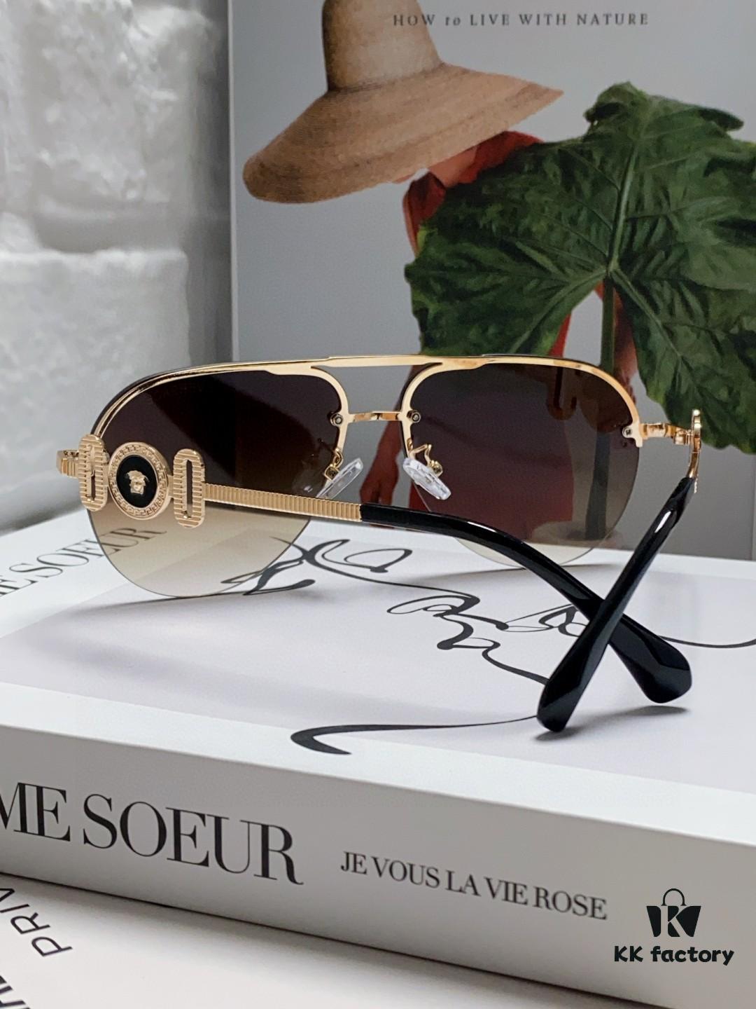 6931f9773a89a121ed54a98b VERSACE Versace Fashion Sunglasses in European and American Style, Unisex Polarized Sunglasses, Men's Sun Protection Glasses, Stylish Eyewear to Complement Facial Features
