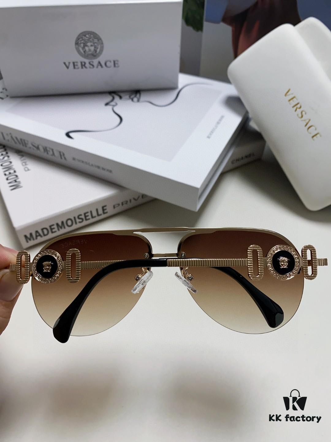 6931f9773a89a121ed54a98d VERSACE Versace Fashion Sunglasses in European and American Style, Unisex Polarized Sunglasses, Men's Sun Protection Glasses, Stylish Eyewear to Complement Facial Features