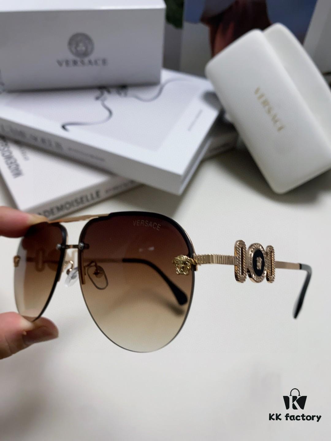 6931f9783a89a121ed54a98e VERSACE Versace Fashion Sunglasses in European and American Style, Unisex Polarized Sunglasses, Men's Sun Protection Glasses, Stylish Eyewear to Complement Facial Features