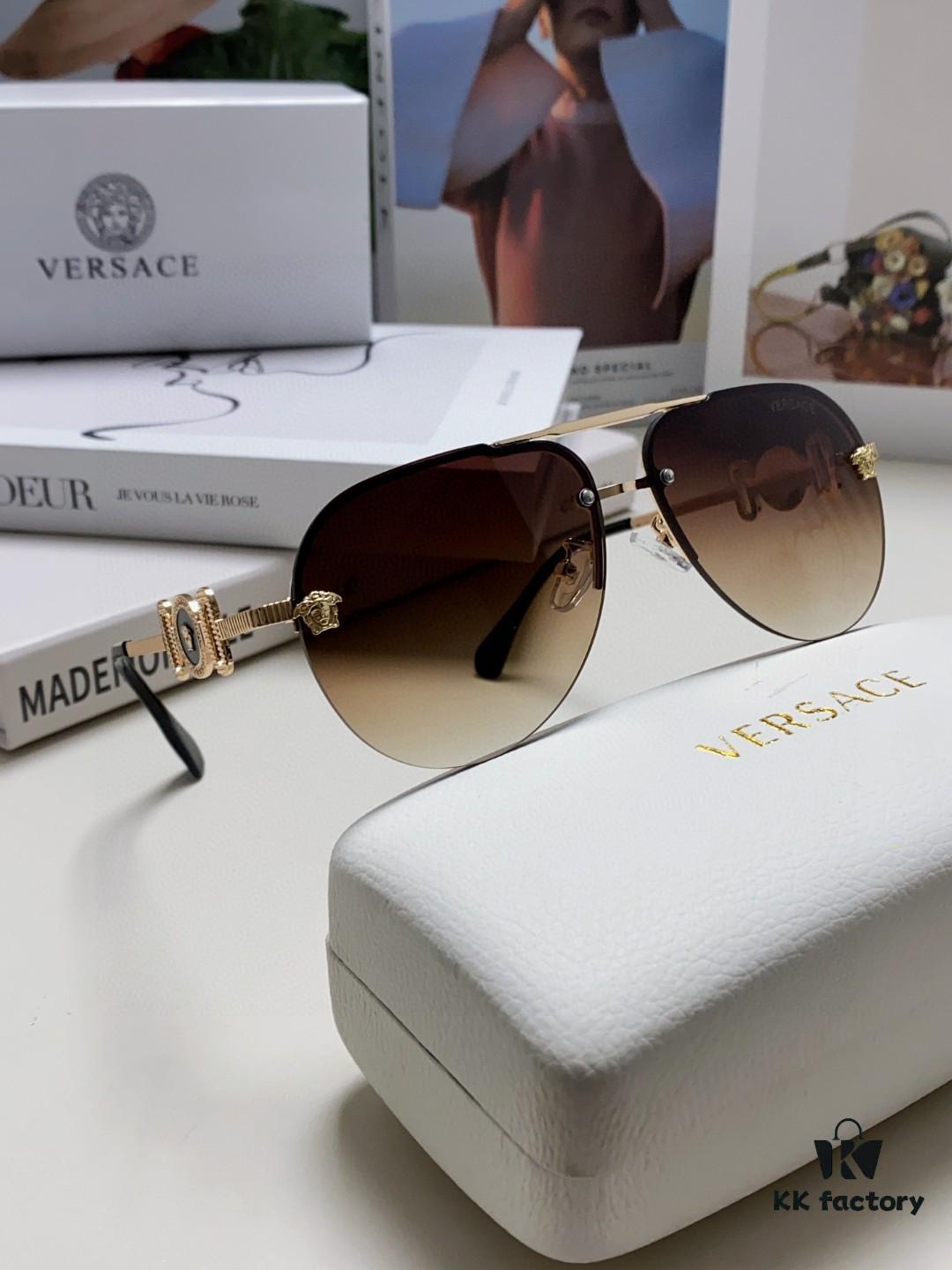 6931f9783a89a121ed54a990 VERSACE Versace Fashion Sunglasses in European and American Style, Unisex Polarized Sunglasses, Men's Sun Protection Glasses, Stylish Eyewear to Complement Facial Features