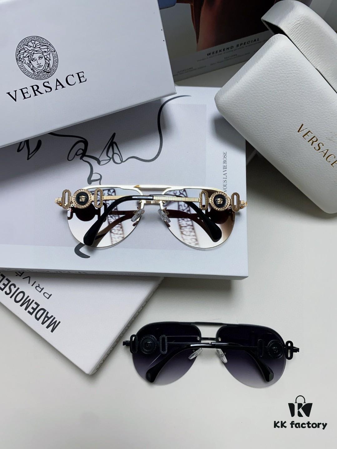 6931f9783a89a121ed54a991 VERSACE Versace Fashion Sunglasses in European and American Style, Unisex Polarized Sunglasses, Men's Sun Protection Glasses, Stylish Eyewear to Complement Facial Features