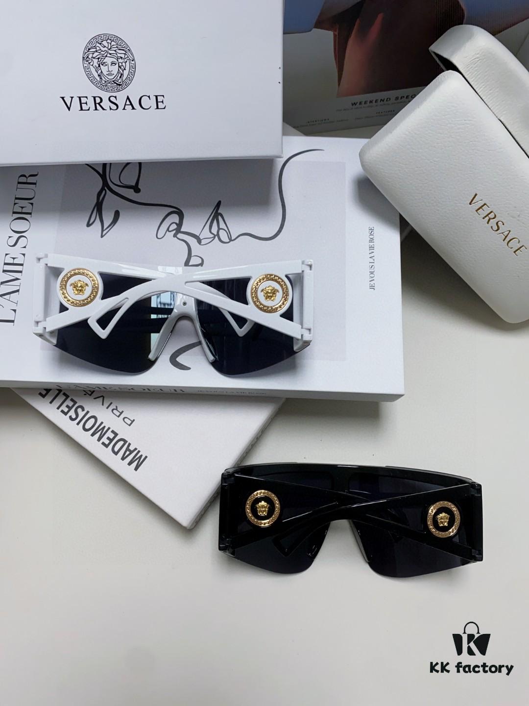 6931f97b3a89a121ed54a9b6 Versaxe Versace 2024 New Arrival European and American Style One-Piece Sunglasses, Fashionable Oversized Hollow-Out Sunglasses for Men and Women