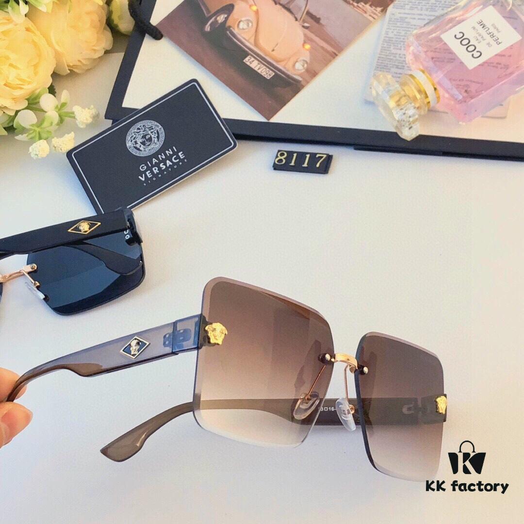 6931f97e3a89a121ed54a9dc Versac 2024 New Arrival Frameless Cutout Human Head Shape Luxury Style Women's Sunglasses Fashion Trendy Influencer Sun Glasses