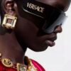 6931f97e3a89a121ed54a9e8 Versace 2024 New Arrival European and American Style Oversized Square Frame Sunglasses for Women with Round Face, Fashion Unisex Sunglasses