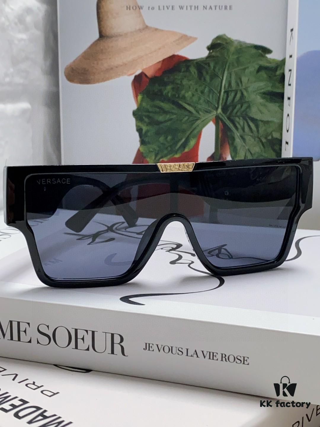 6931f97f3a89a121ed54a9eb Versace 2024 New Arrival European and American Style Oversized Square Frame Sunglasses for Women with Round Face, Fashion Unisex Sunglasses