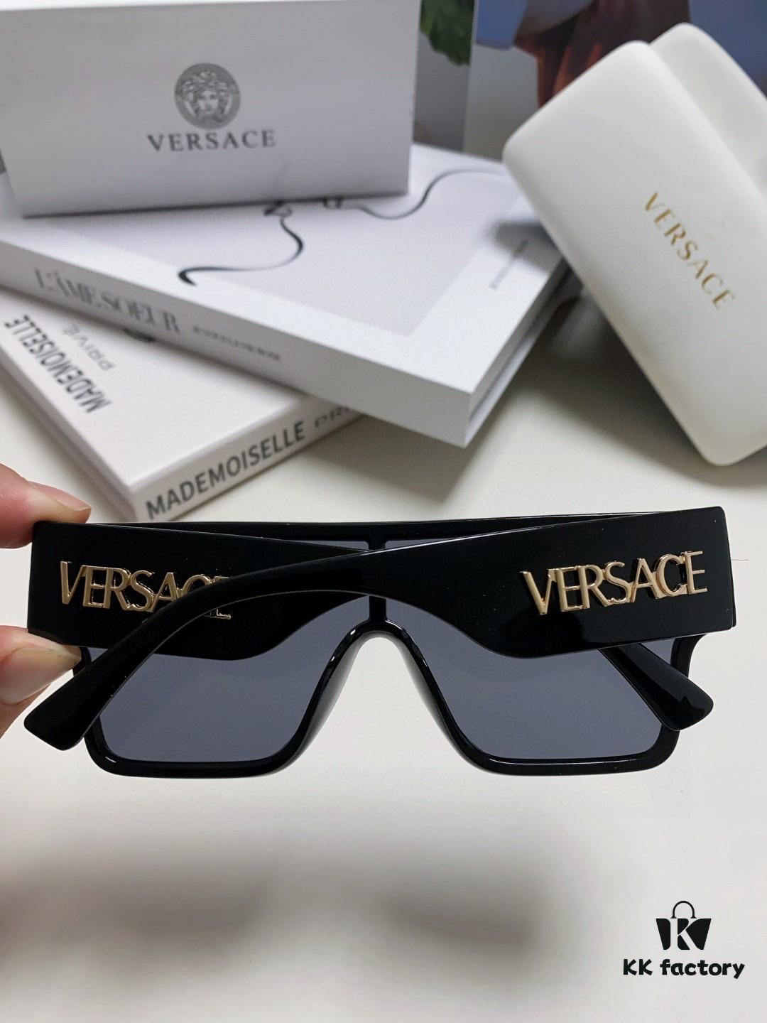 6931f97f3a89a121ed54a9ee Versace 2024 New Arrival European and American Style Oversized Square Frame Sunglasses for Women with Round Face, Fashion Unisex Sunglasses