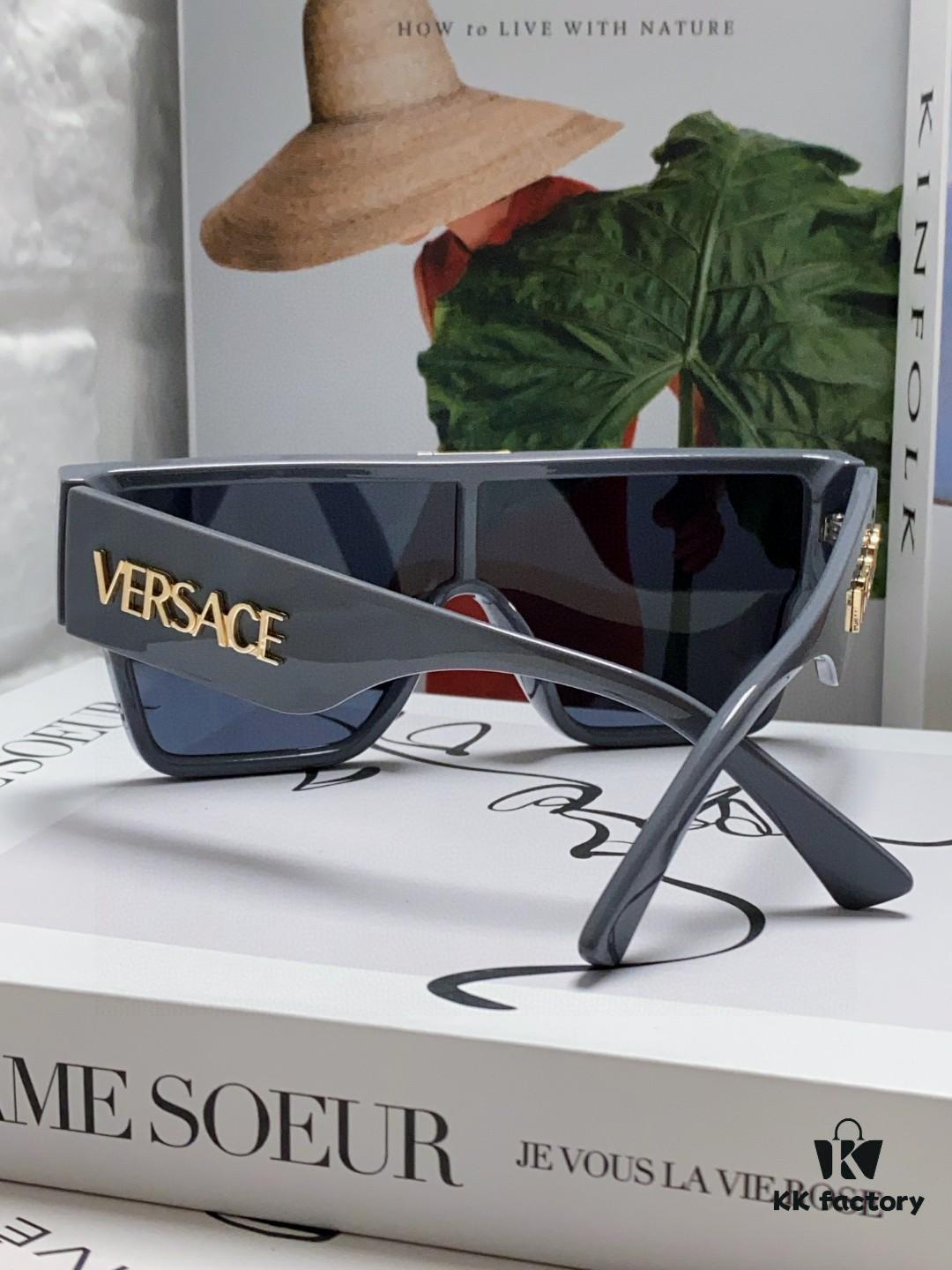 6931f97f3a89a121ed54a9f6 Versace 2024 New Arrival European and American Style Oversized Square Frame Sunglasses for Women with Round Face, Fashion Unisex Eyewear