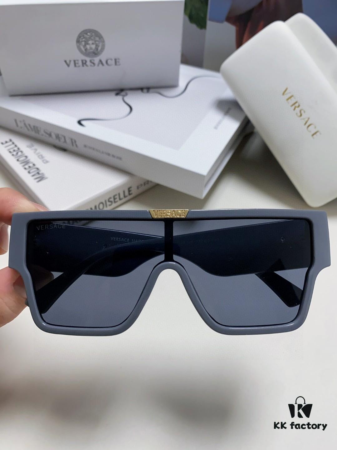 6931f97f3a89a121ed54a9f7 Versace 2024 New Arrival European and American Style Oversized Square Frame Sunglasses for Women with Round Face, Fashion Unisex Eyewear