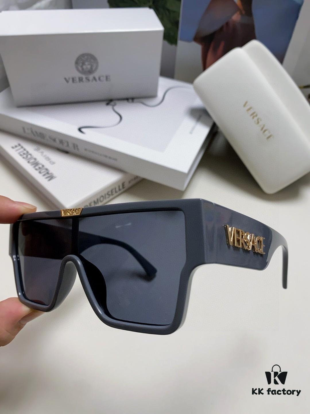 6931f9803a89a121ed54a9f9 Versace 2024 New Arrival European and American Style Oversized Square Frame Sunglasses for Women with Round Face, Fashion Unisex Eyewear