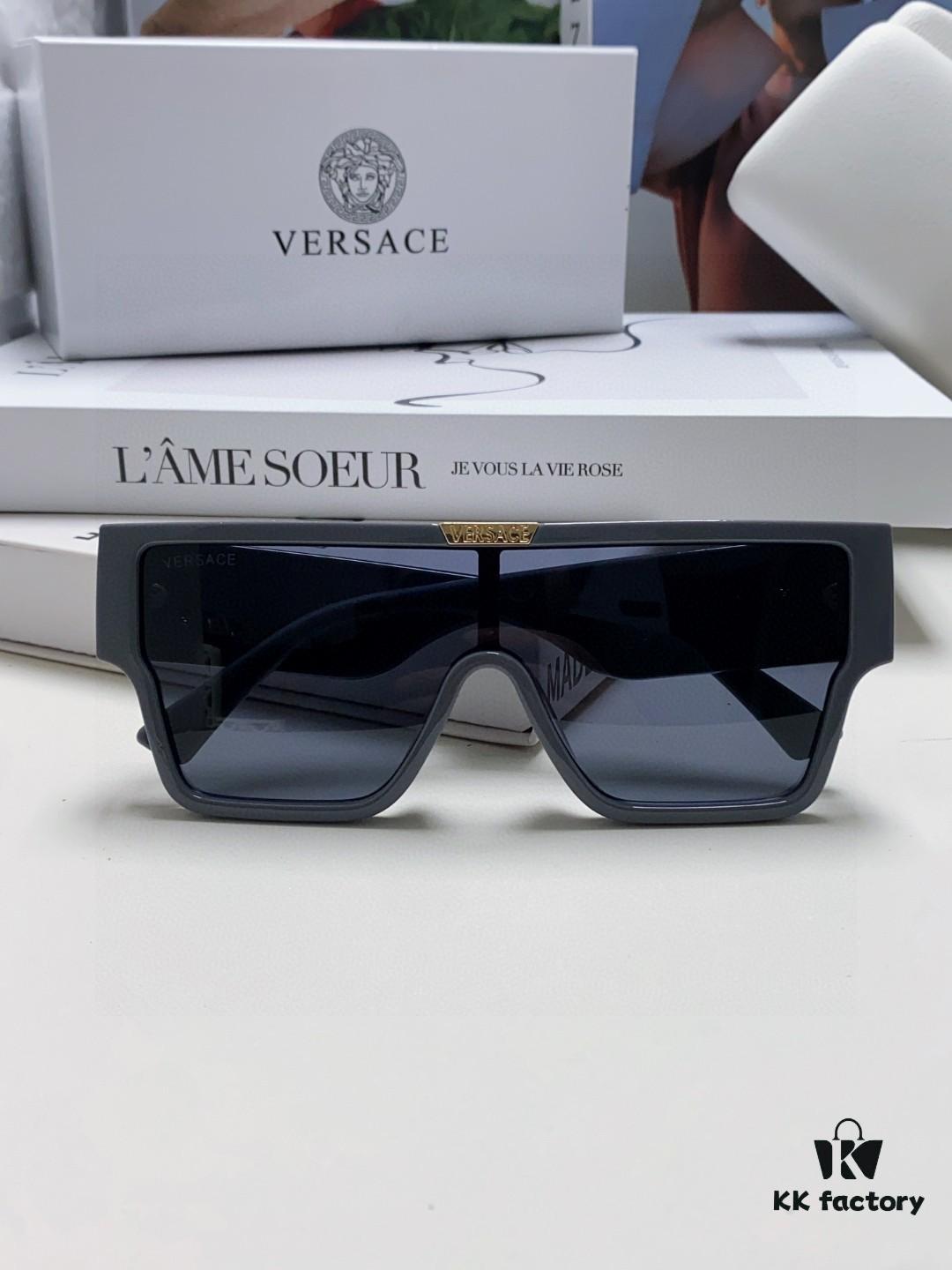 6931f9803a89a121ed54a9fa Versace 2024 New Arrival European and American Style Oversized Square Frame Sunglasses for Women with Round Face, Fashion Unisex Eyewear