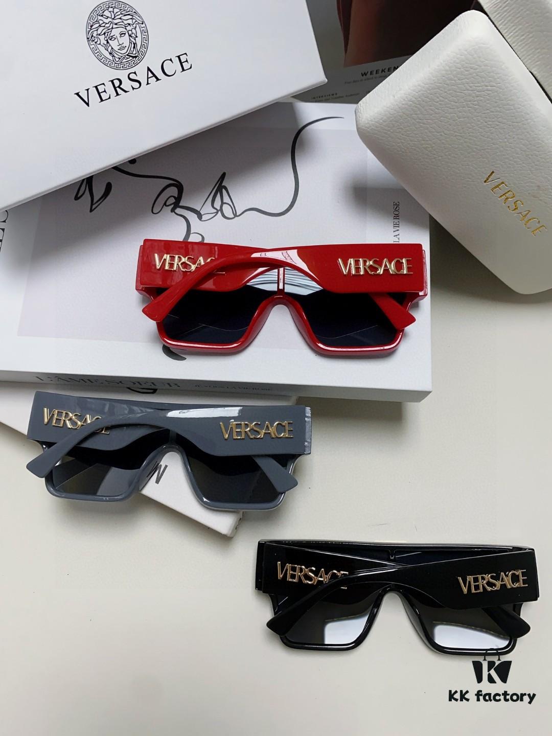 6931f9803a89a121ed54a9fc Versace 2024 New Arrival European and American Style Oversized Square Frame Sunglasses for Women with Round Face, Fashion Unisex Eyewear
