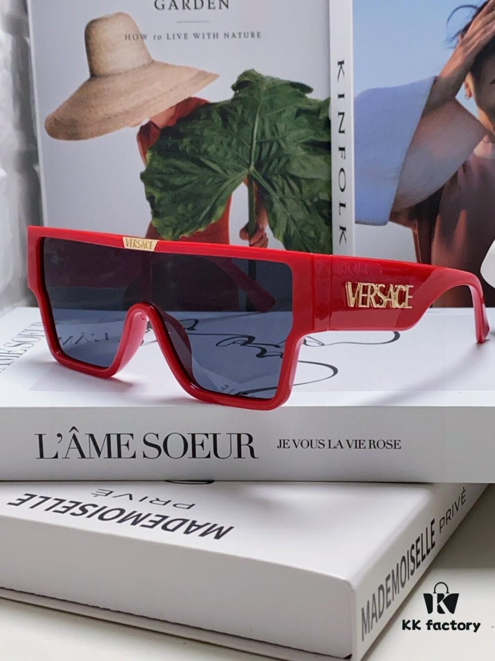 6931f9803a89a121ed54a9fe Versace 2024 New Arrival European and American Style Oversized Square Frame Sunglasses for Women with Round Face, Fashion Unisex Sunglasses