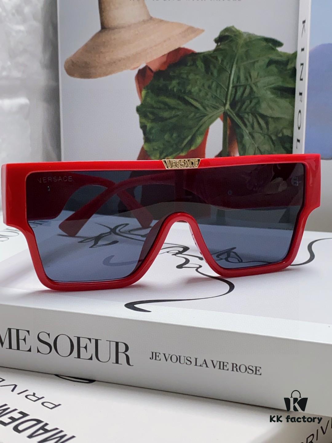 6931f9803a89a121ed54a9ff Versace 2024 New Arrival European and American Style Oversized Square Frame Sunglasses for Women with Round Face, Fashion Unisex Sunglasses