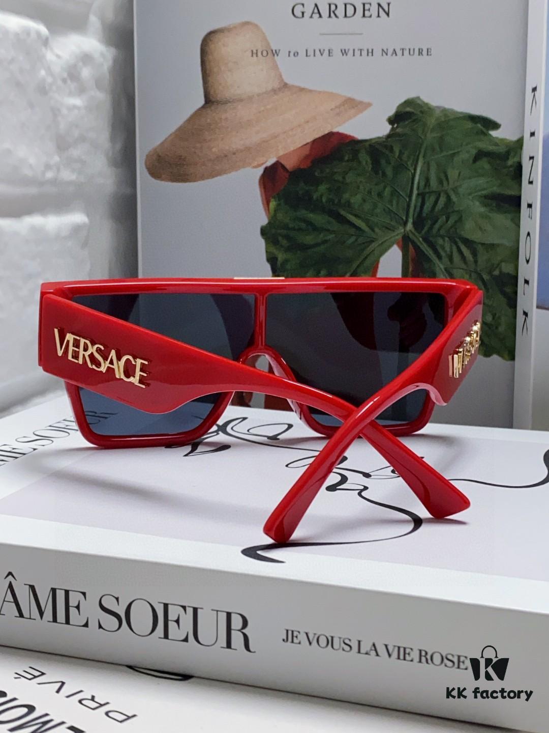 6931f9803a89a121ed54aa00 Versace 2024 New Arrival European and American Style Oversized Square Frame Sunglasses for Women with Round Face, Fashion Unisex Sunglasses