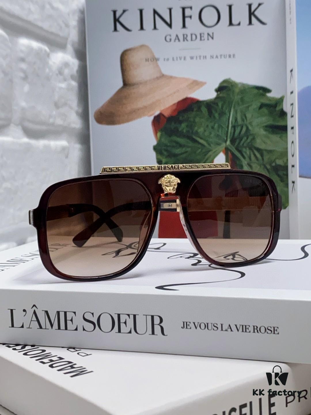 6931f9823a89a121ed54aa1d VERSACE Vintage Men's Sunglasses with Medusa Logo and Metal Decor