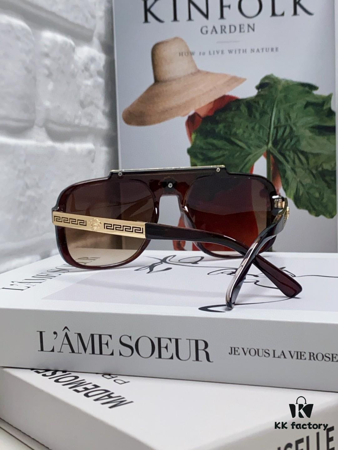 6931f9823a89a121ed54aa1e VERSACE Vintage Men's Sunglasses with Medusa Logo and Metal Decor