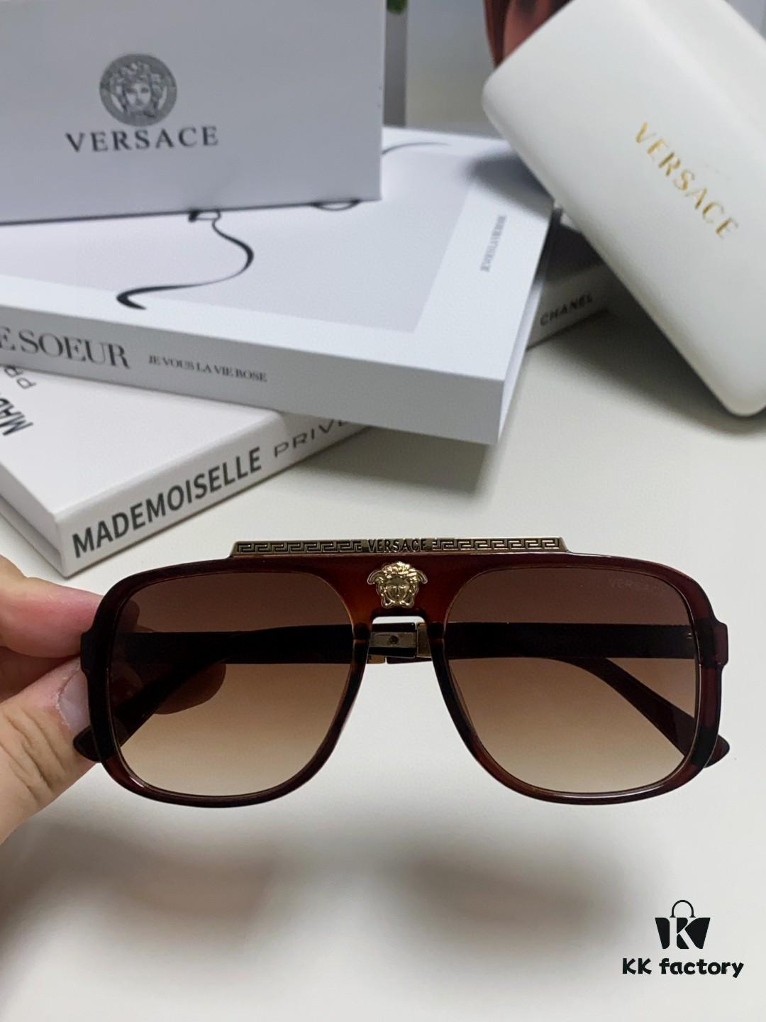 6931f9823a89a121ed54aa1f VERSACE Vintage Men's Sunglasses with Medusa Logo and Metal Decor