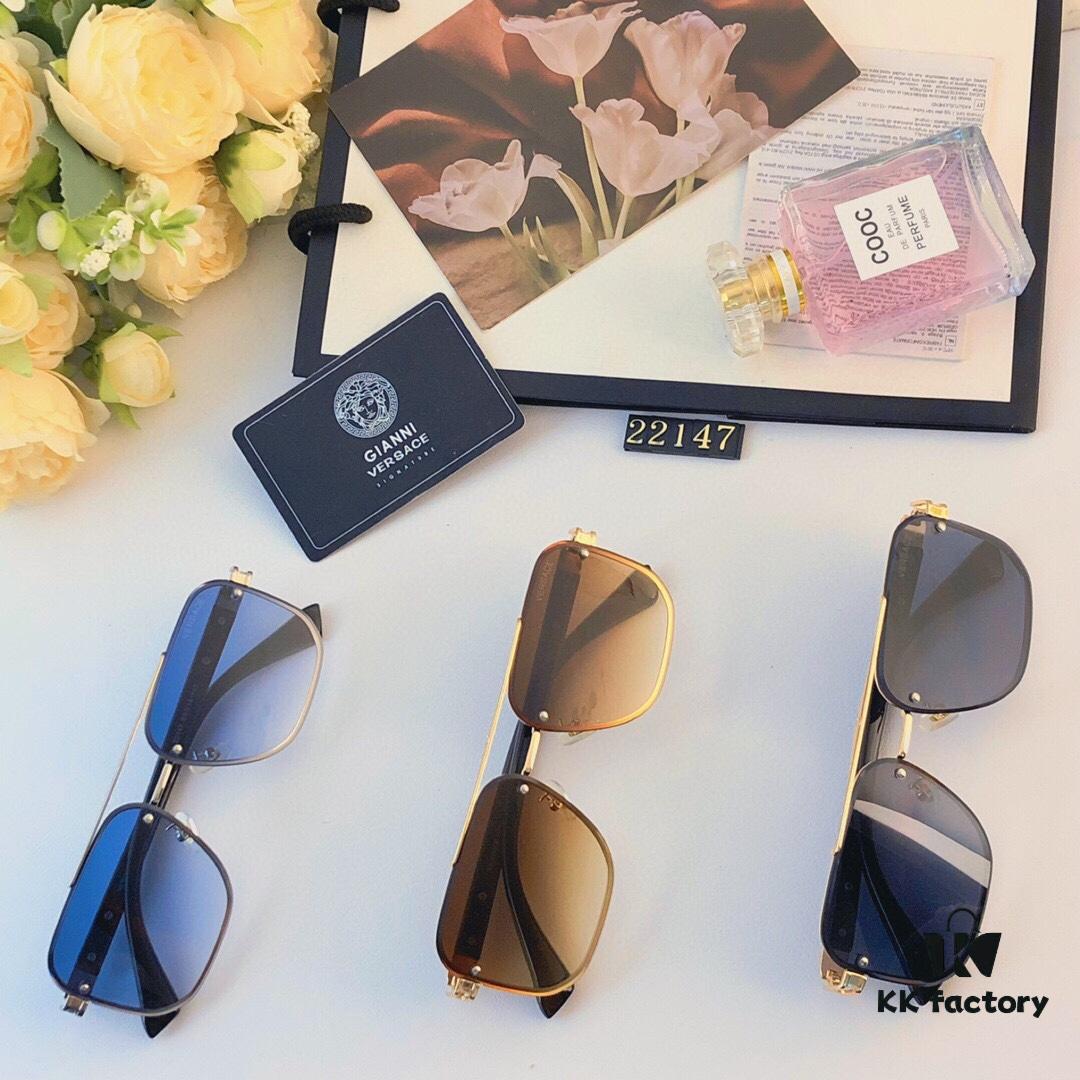 Versace New Unisex Sunglasses, Fashionable and Trendy Casual Shades for Travel and Leisure