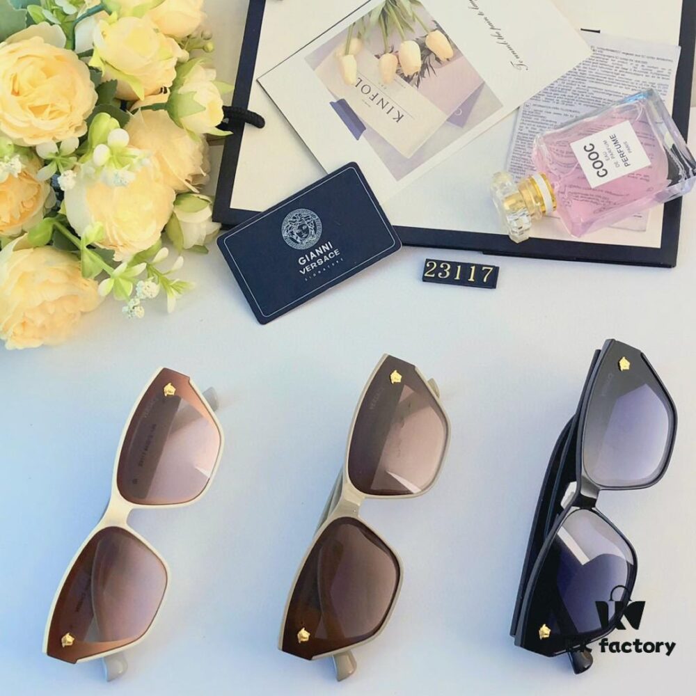 6931f9913a89a121ed54aaf6 Versace 2024 New Fashion Sunglasses for Women, Stylish European and American Trend, Slimming and Versatile Casual Sunglasses