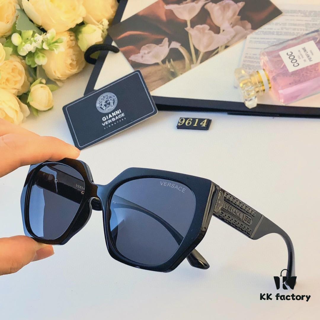 6931f9923a89a121ed54ab01 Versace Retro Polygonal New Instagram Style Trendy Sunglasses for Women, Round Face, Influencer Couple Street Snap Shades