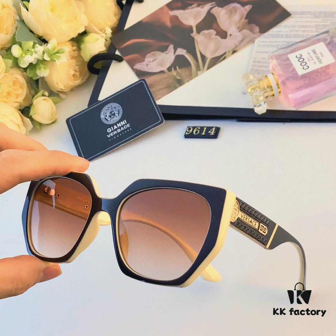 6931f9923a89a121ed54ab02 Versace Retro Polygonal New Instagram Style Trendy Sunglasses for Women, Round Face, Influencer Couple Street Snap Shades