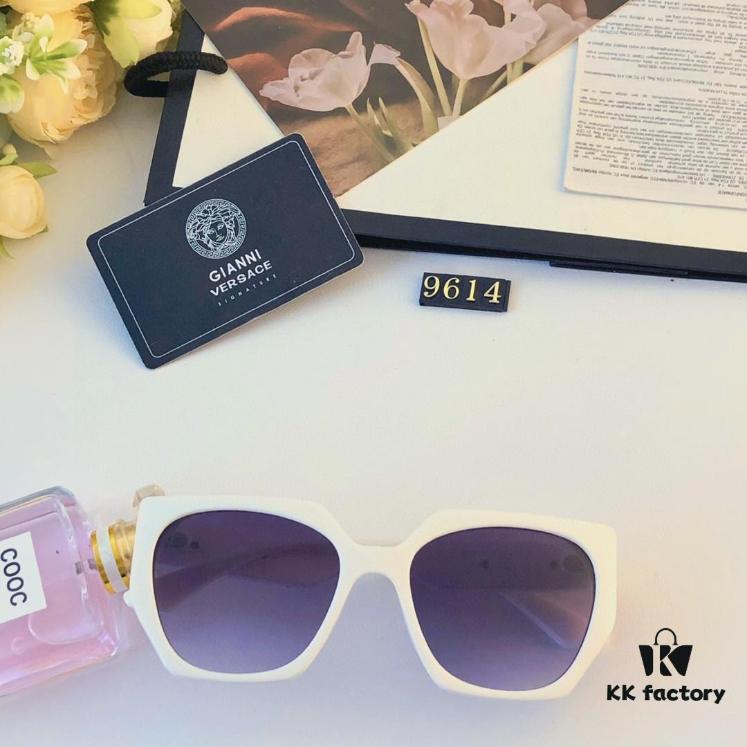 6931f9923a89a121ed54ab04 Versace Retro Polygonal New Instagram Style Trendy Sunglasses for Women, Round Face, Influencer Couple Street Snap Shades