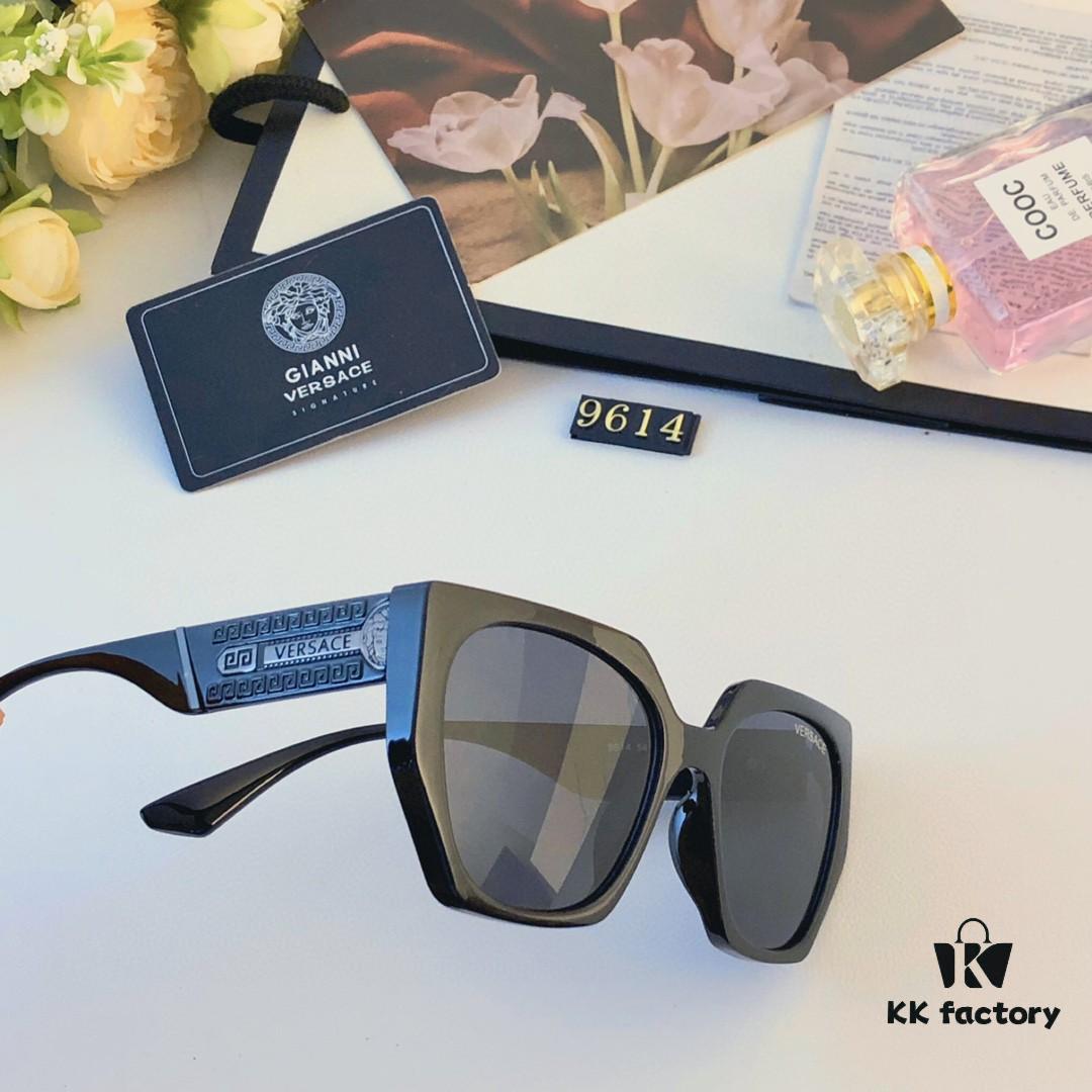 6931f9933a89a121ed54ab07 Versace Retro Polygonal New Instagram Style Trendy Sunglasses for Women, Round Face, Influencer Couple Street Snap Shades