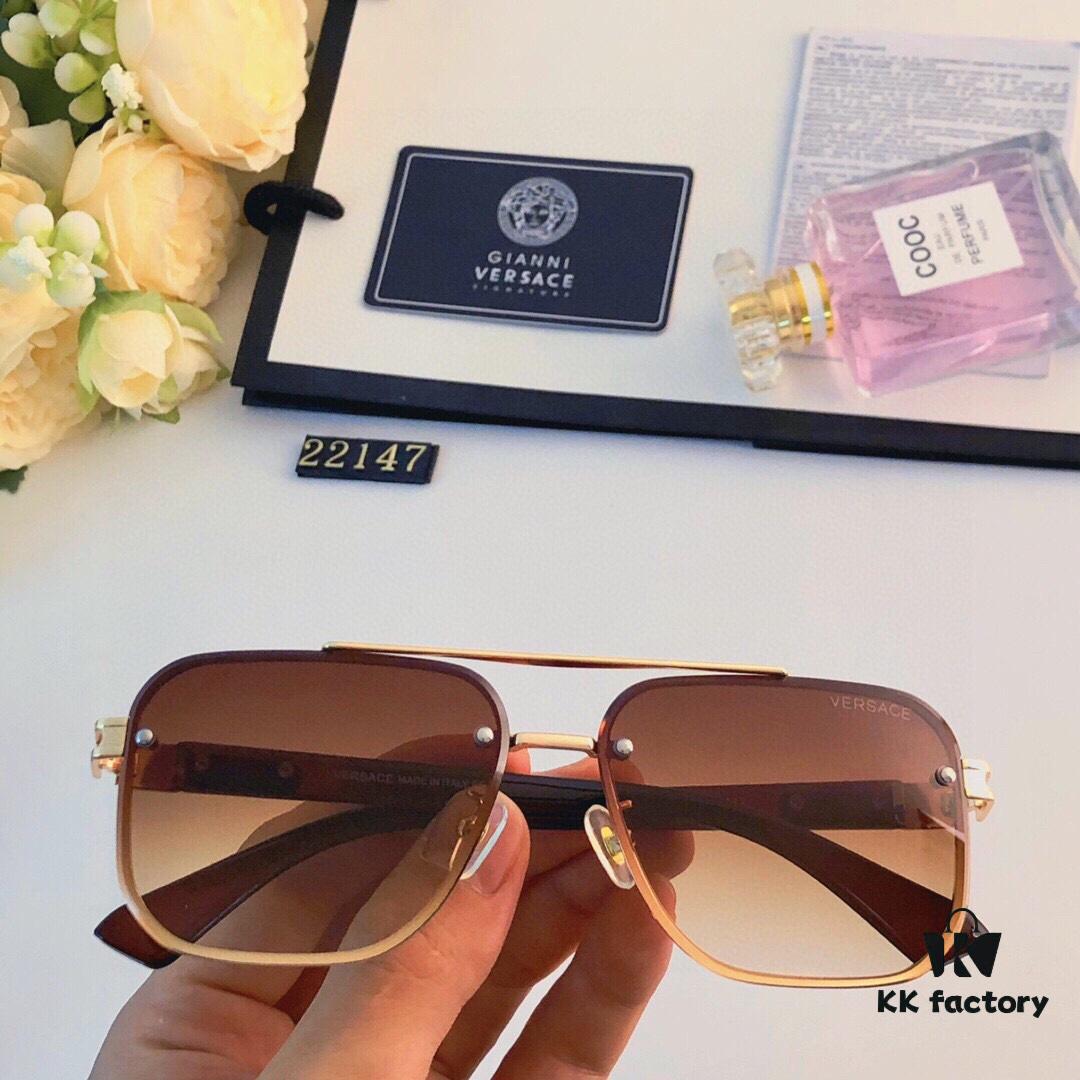 6931f9933a89a121ed54ab0a Versace New Men's High-End Sunglasses Fashionable and Stylish Trendy Shades Outdoor Driving Travel Sunglasses
