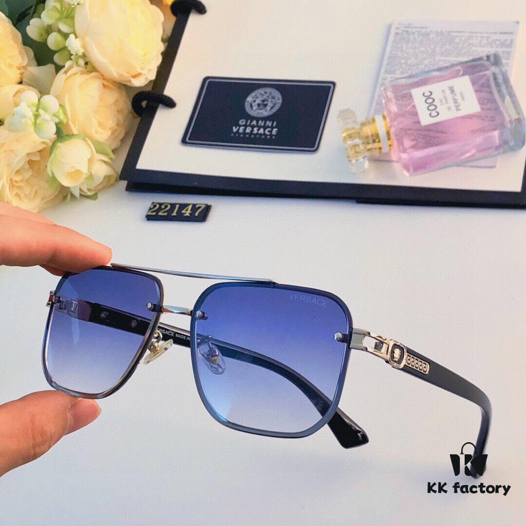 6931f9933a89a121ed54ab0d Versace New Men's High-End Sunglasses Fashionable and Stylish Trendy Shades Outdoor Driving Travel Sunglasses