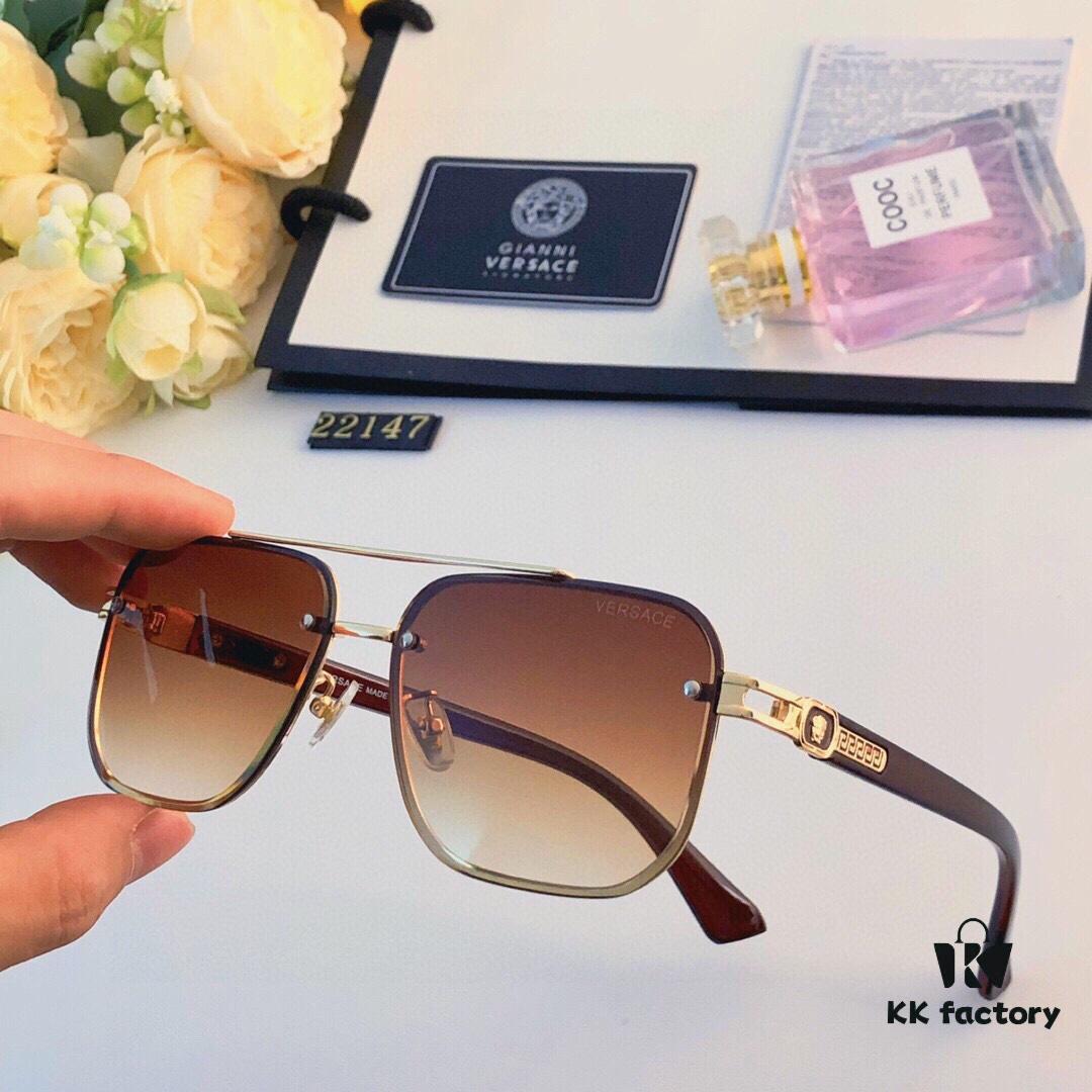 6931f9933a89a121ed54ab0f Versace New Men's High-End Sunglasses Fashionable and Stylish Trendy Shades Outdoor Driving Travel Sunglasses
