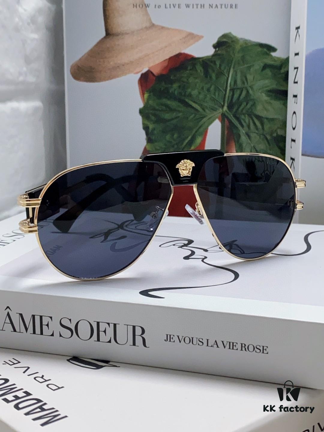 6931f9943a89a121ed54ab1f VERSACE Versace Fashion Sunglasses in European and American Style, Unisex Polarized Sunglasses, Men's Sun Protection Glasses, Stylish Eyewear to Complement Facial Features